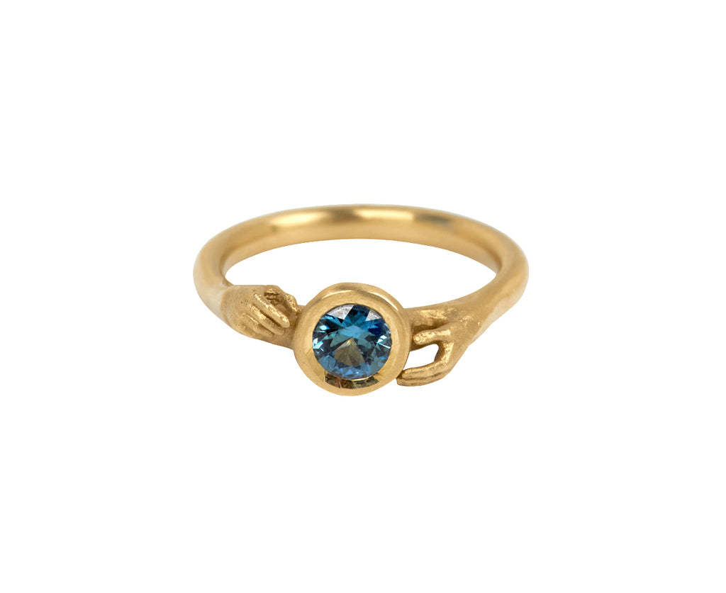 Fraser Hamilton Teal-Blue Sapphire AOI Ring