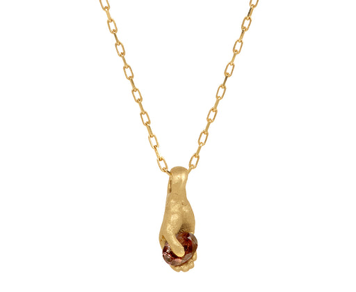 Fraser Hamilton Ember Sapphire Hand Pendant Necklace