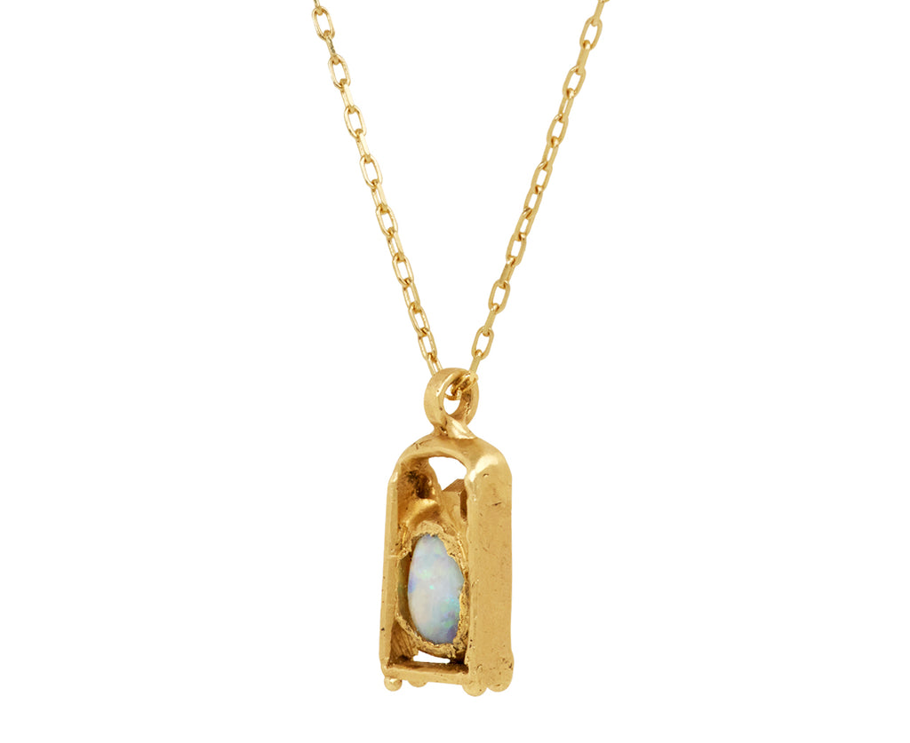 Fraser Hamilton Opal Snow Drift Pendant Necklace - Angled View