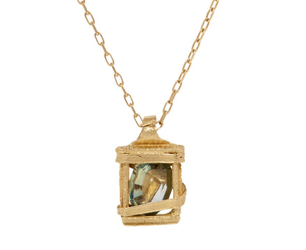 Fraser Hamilton Palanquin Green Sapphire Pendant Necklace
