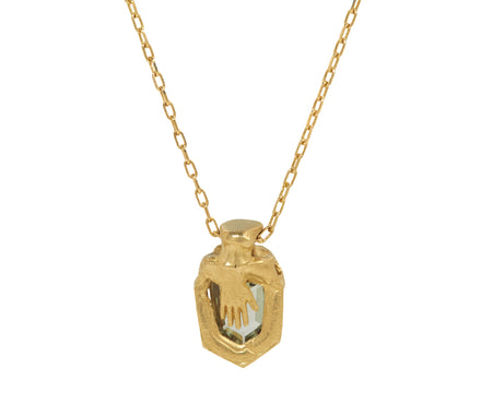 Fraser Hamilton Palanquin Rose Cut Sapphire Pendant Necklace