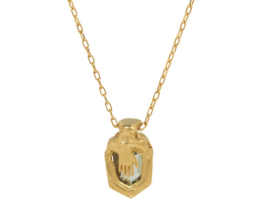 Fraser Hamilton Palanquin Rose Cut Sapphire Pendant Necklace