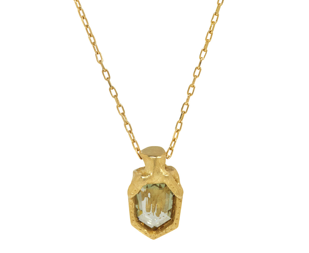 Fraser Hamilton Palanquin Rose Cut Sapphire Pendant Necklace - Back View