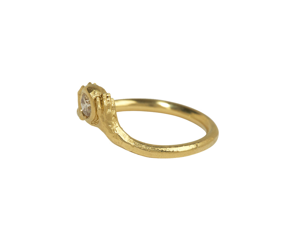 Fraser Hamilton Cognac Diamond Aloft Ring - Side View