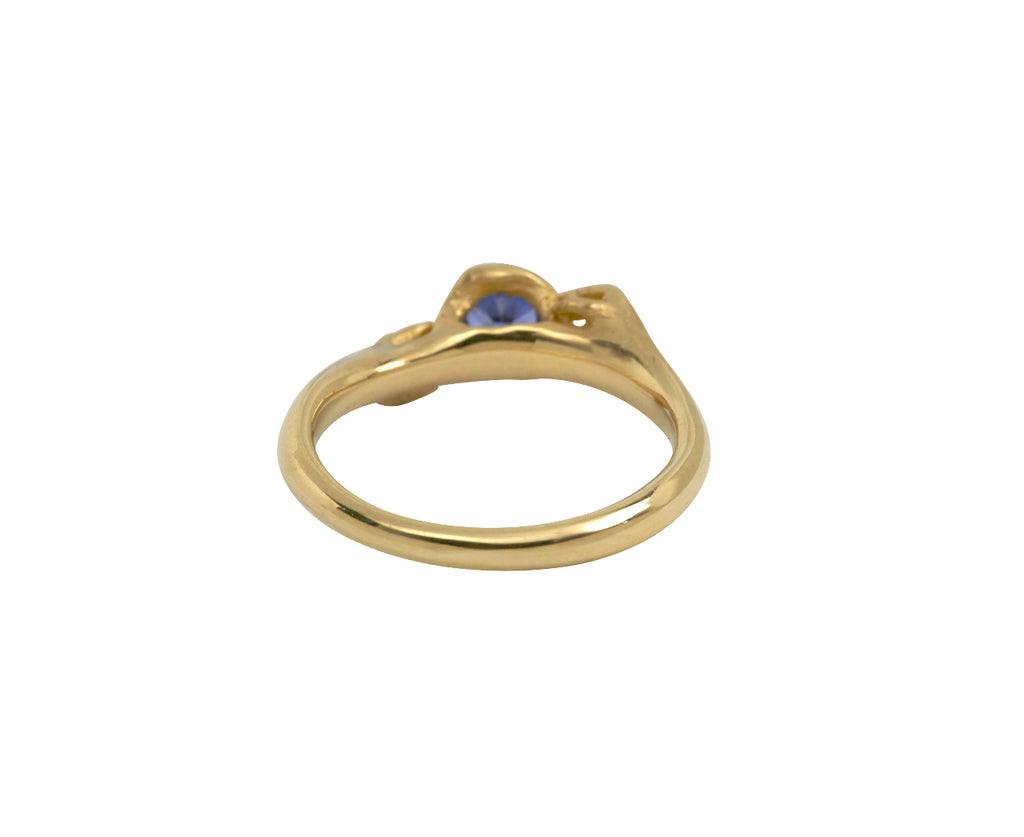 Fraser Hamilton Blue Sapphire Mizu Ring - Back VIew