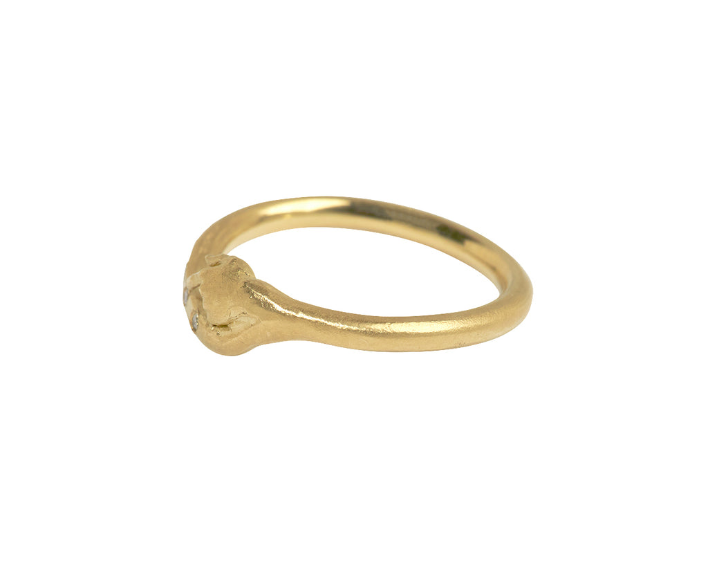 Fraser Hamilton Gold and Diamond Navigator Ring - Side View