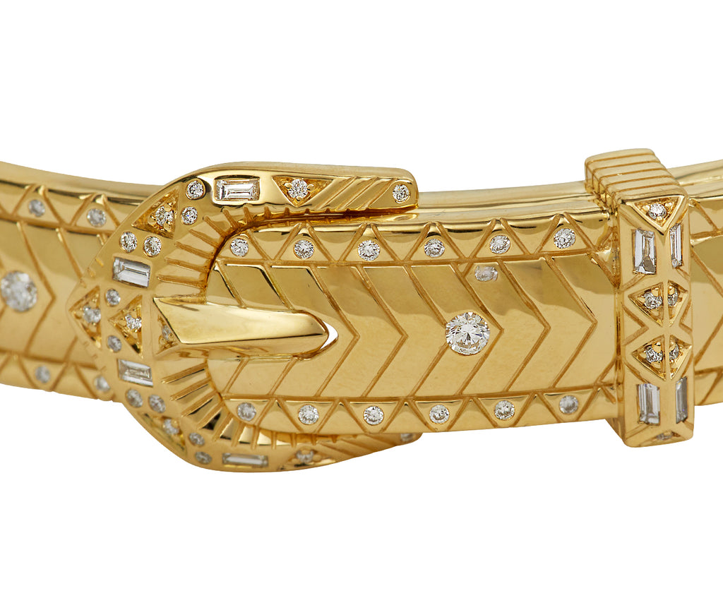 Harwell Godfrey Major Buckle Bangle - closeup