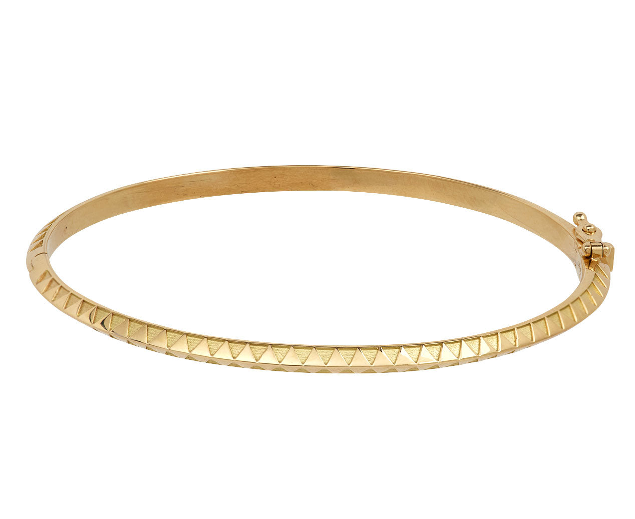 Harwell Godfrey Skinny Talisman Textured Bangle Bracelet