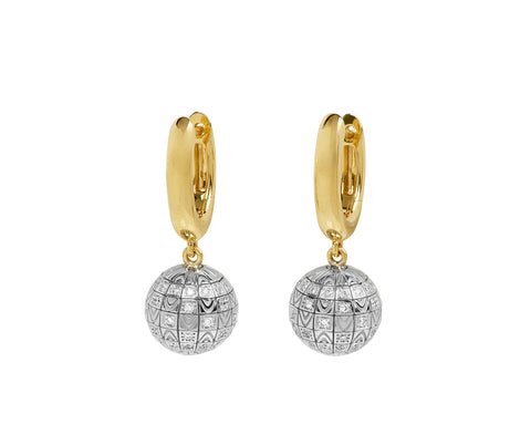 Harwell Godfrey Mini Disco Diamond Huggie Earrings