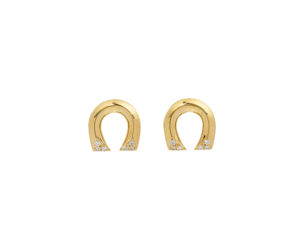 Tiny horseshoe hotsell earrings