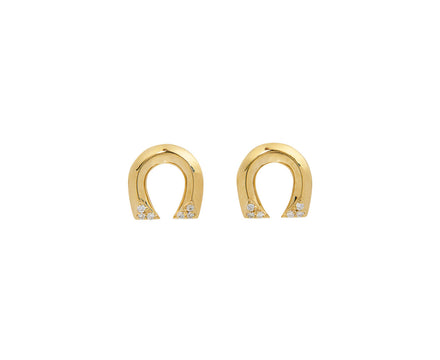 Harwell Godfrey Tiny Horseshoe Stud Earrings