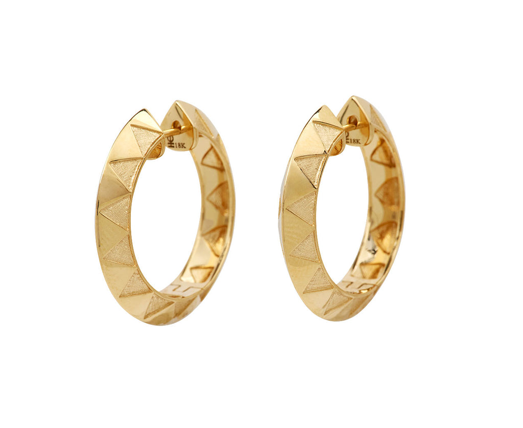 Knife Edge Hoop Earrings