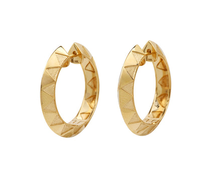 Knife Edge Hoop Earrings