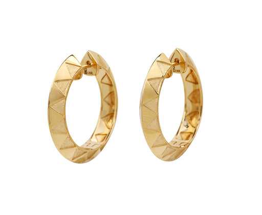 Knife Edge Hoop Earrings