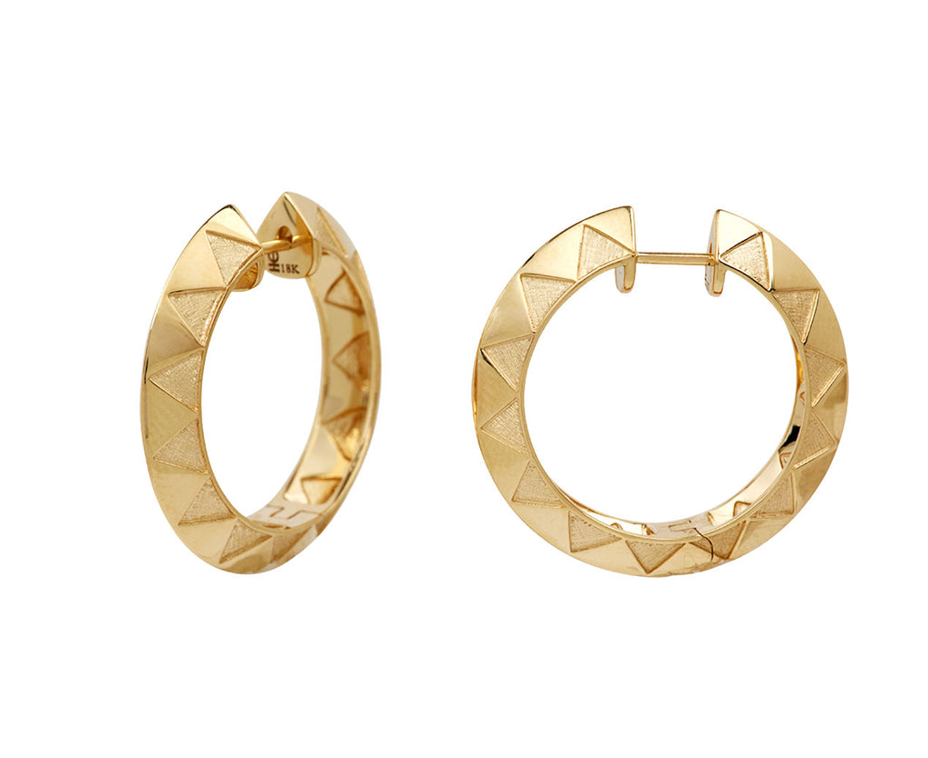 Knife Edge Hoop Earrings