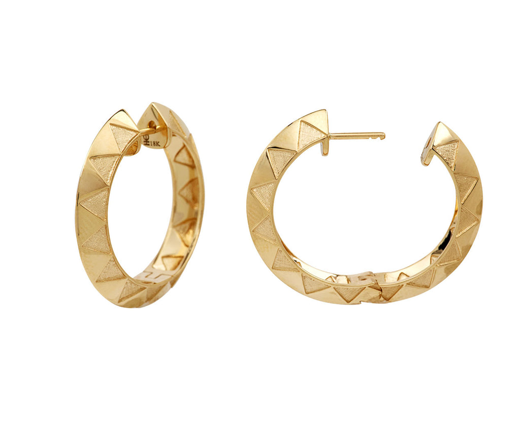 Knife Edge Hoop Earrings