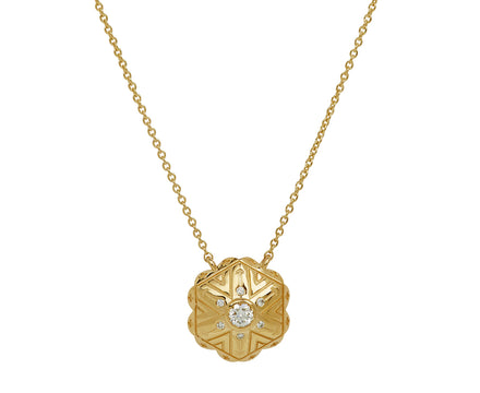 Harwell Godfrey Mini Concho Diamond Pendant Necklace