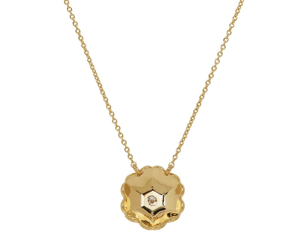 Harwell Godfrey Mini Concho Diamond Pendant Necklace - back