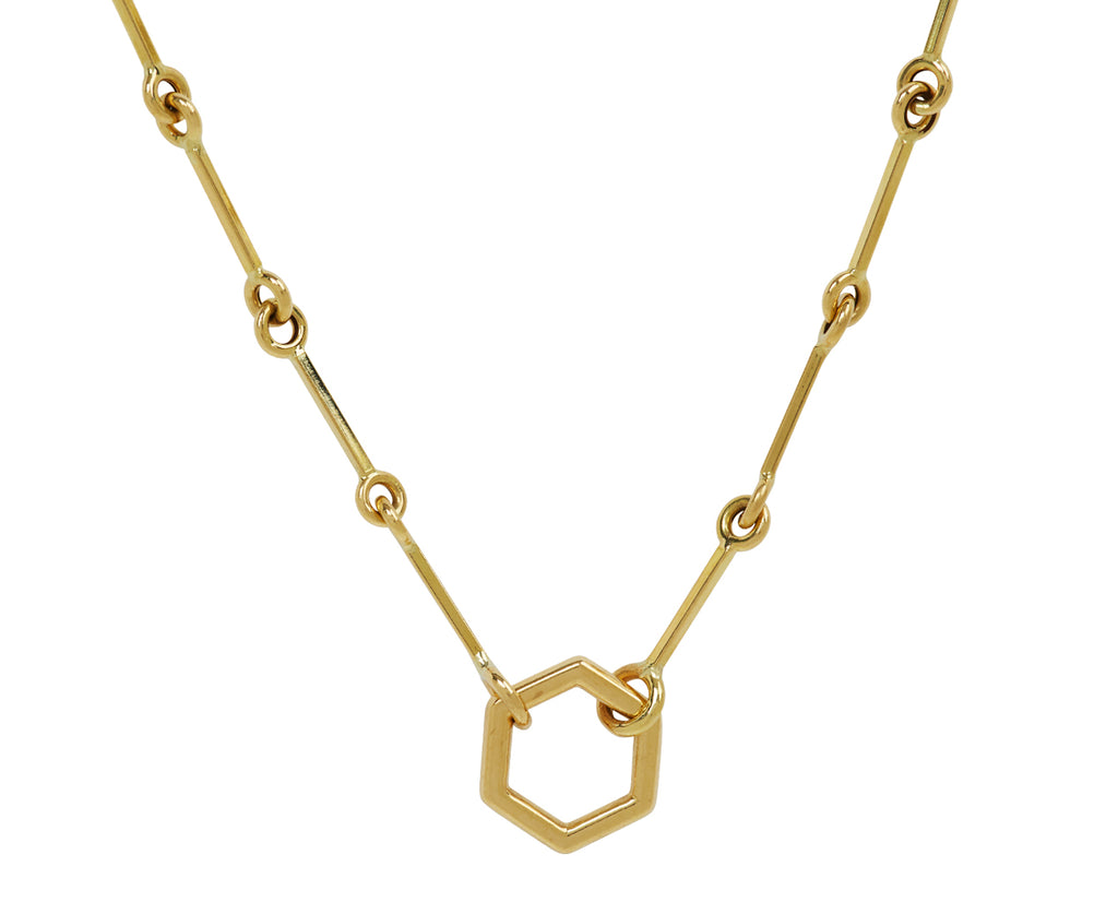 Harwell Godfrey Hexagon Pendant Necklace - closeup