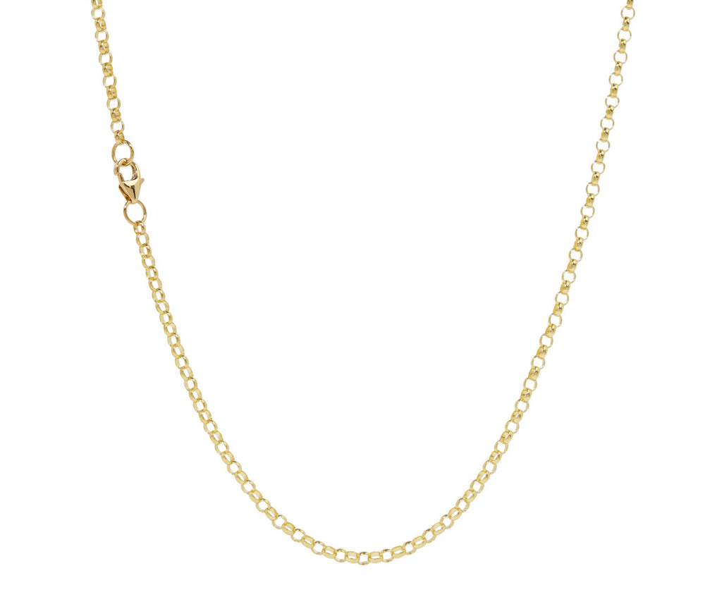 Rolo Chain Mini Diamond Foundation Necklace
