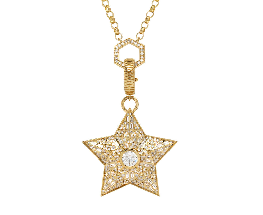 Rolo Chain Mini Diamond Foundation Necklace