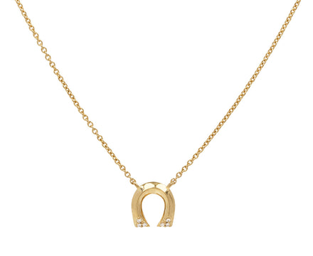Harwell Godfrey Tiny Horseshoe Pendant Necklace