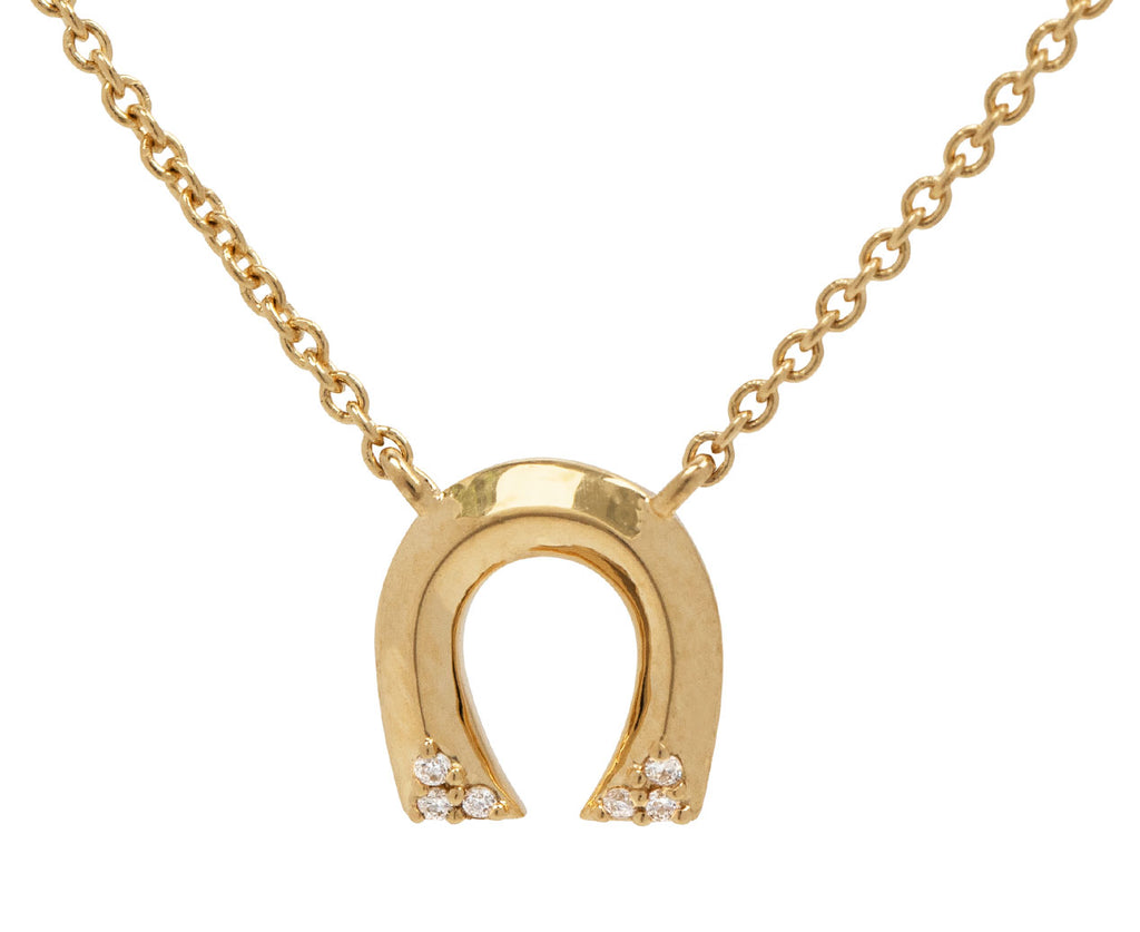 Harwell Godfrey Tiny Horseshoe Pendant Necklace