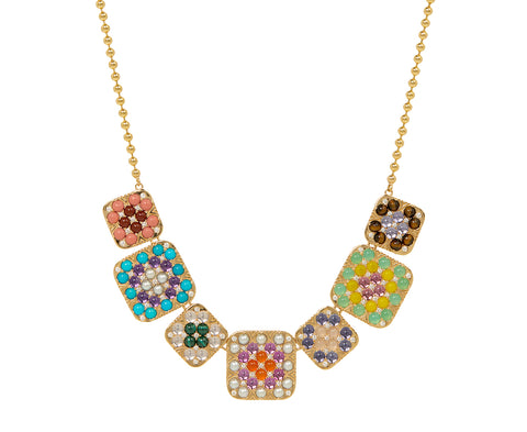 Harwell Godfrey Granny Squares Geraldine Pendant Necklace