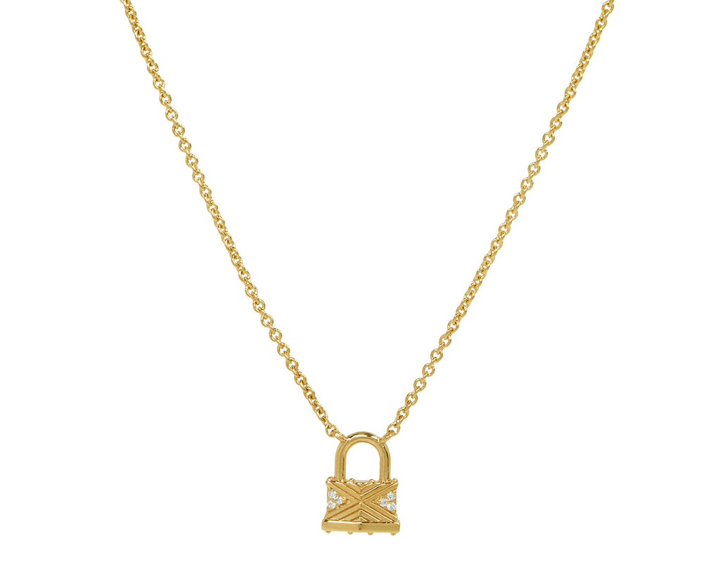 Tiny Lock Pendant Necklace