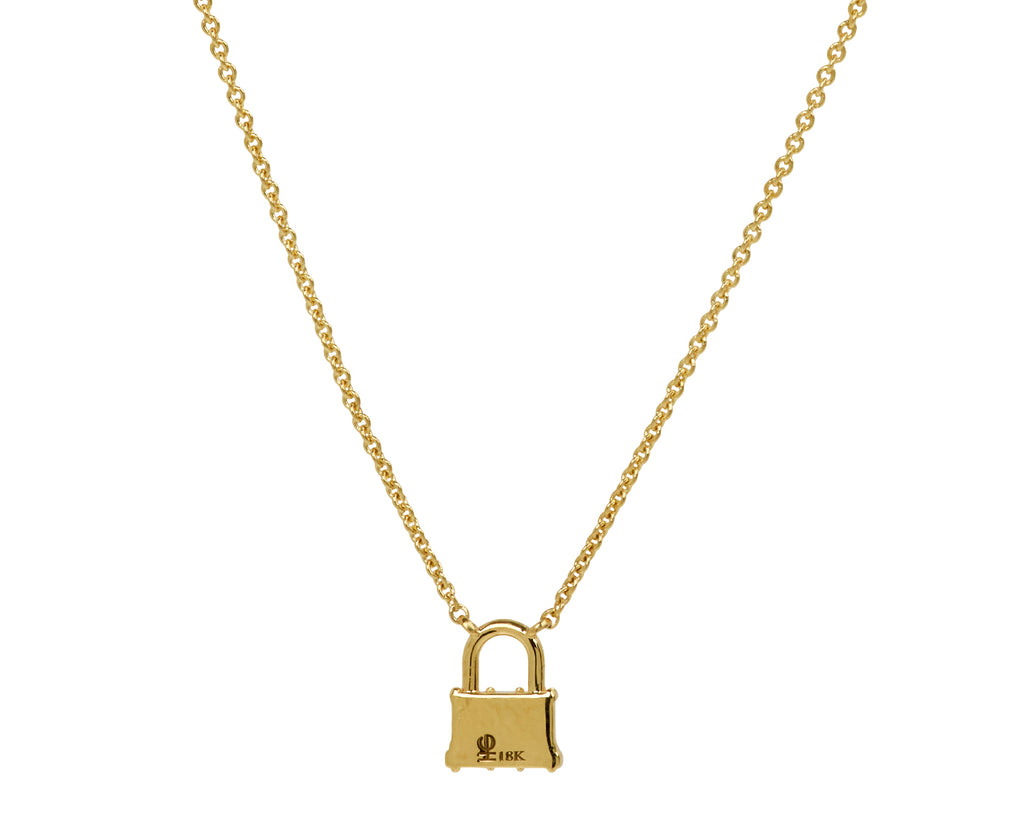 Tiny Lock Pendant Necklace