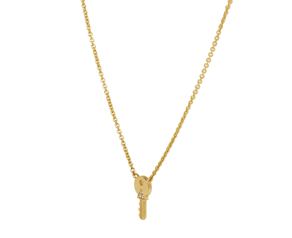Tiny Key Pendant Necklace