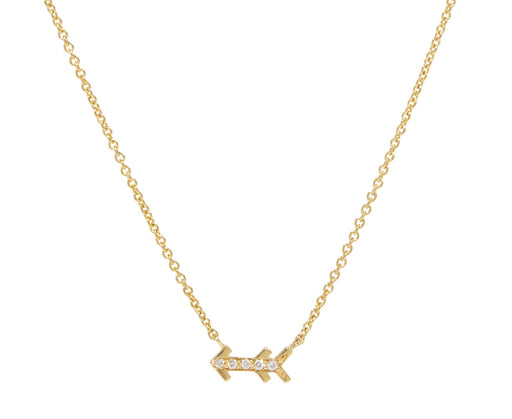 Tiny Arrow Motif Necklace