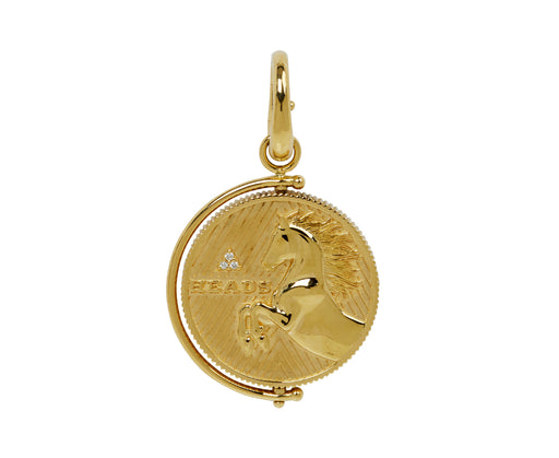 Harwell Godfrey Heads or Tails Coin Pendant ONLY