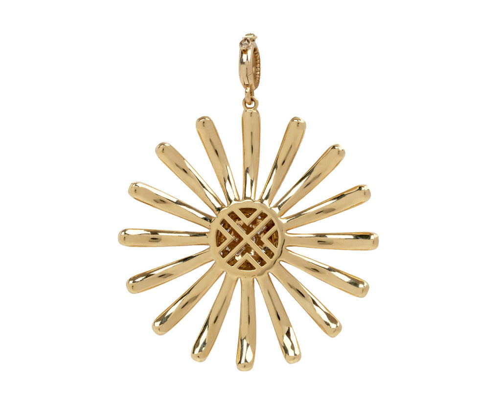 Diamond Major Sunflower Charm Pendant ONLY