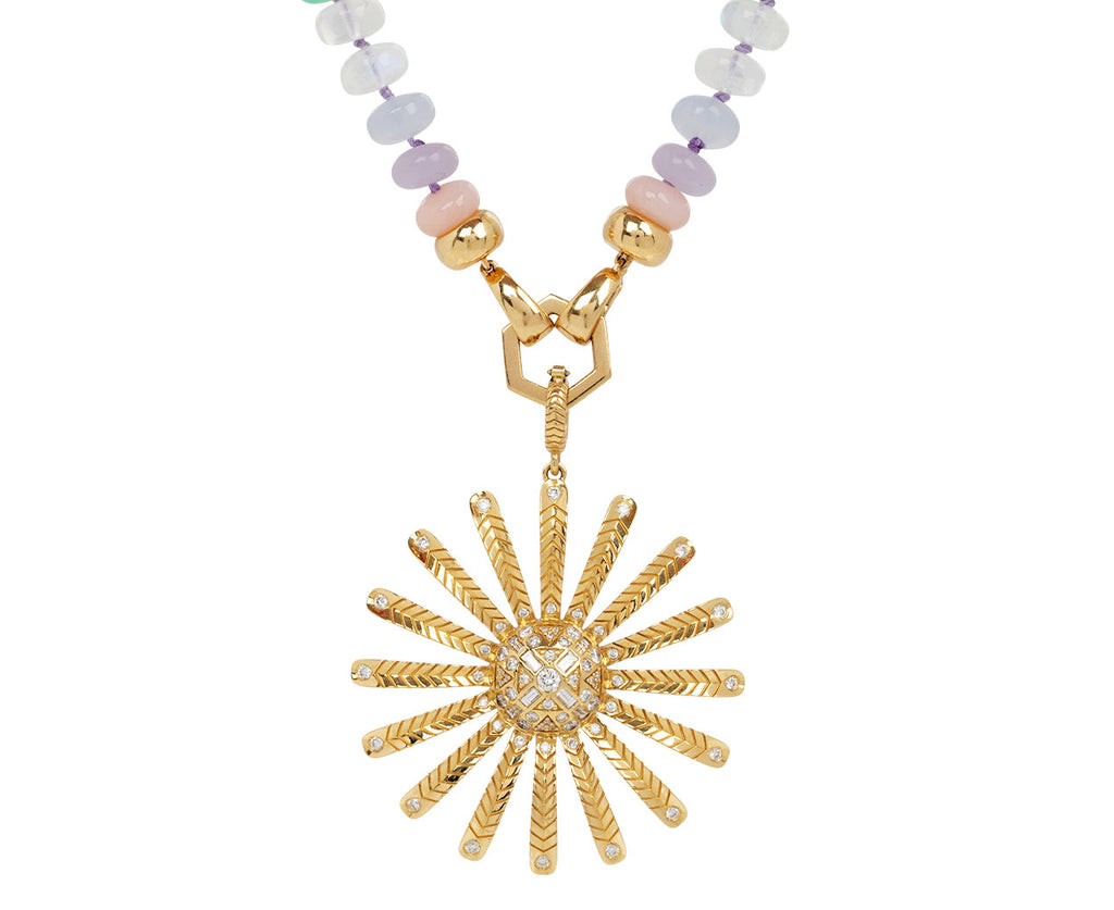 Diamond Major Sunflower Charm Pendant ONLY