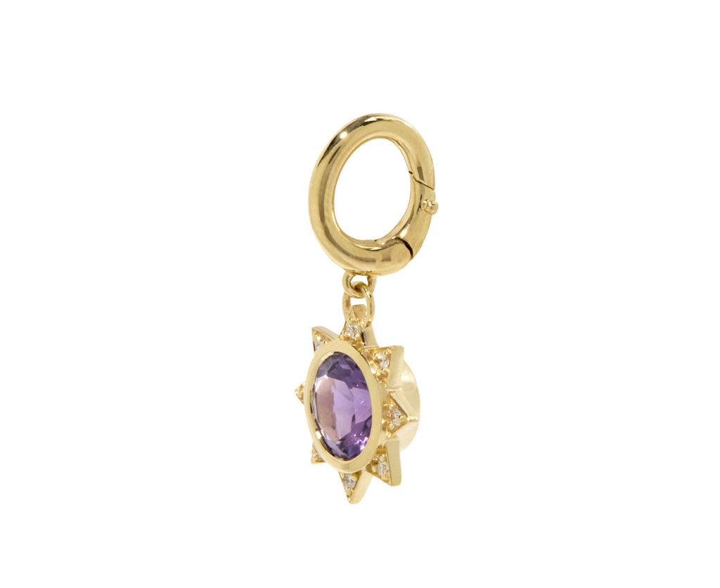Amethyst Supernova Sun Charm Pendant ONLY