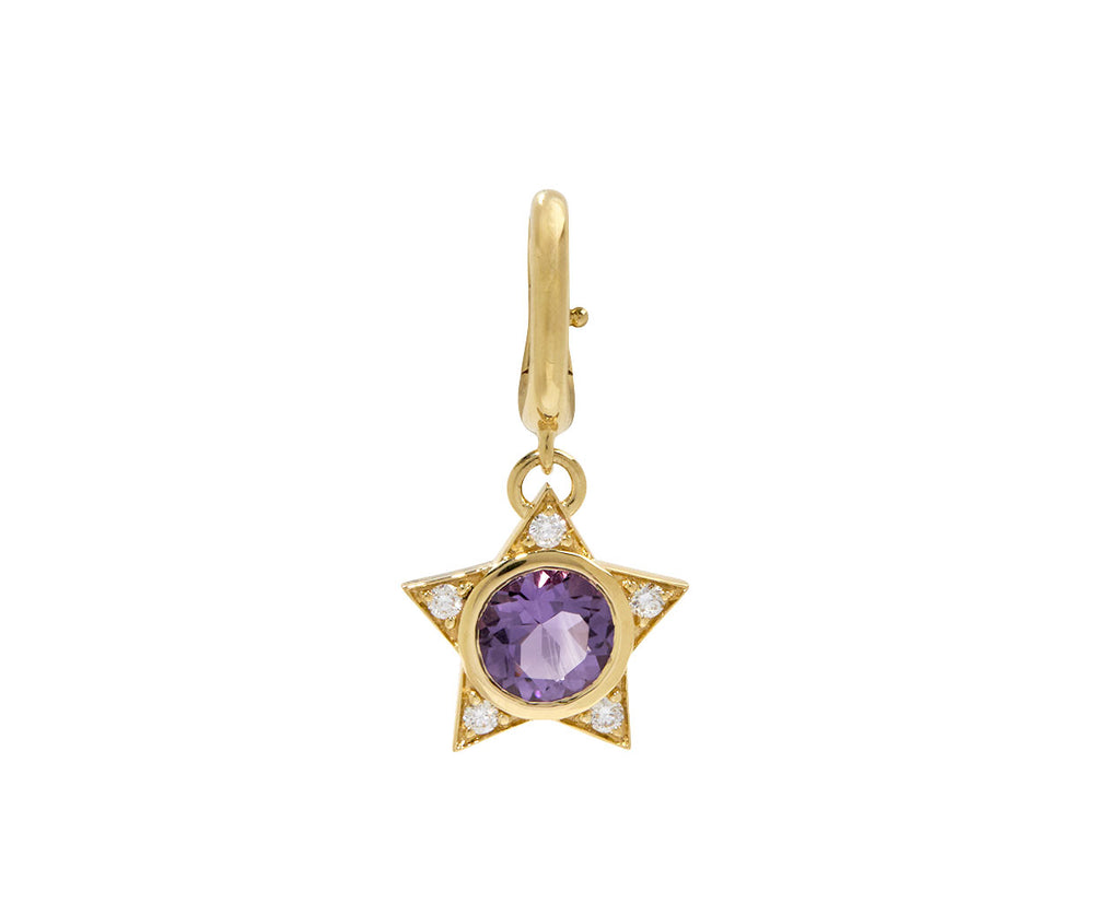 Amethyst Wish Upon a Star Charm Pendant ONLY