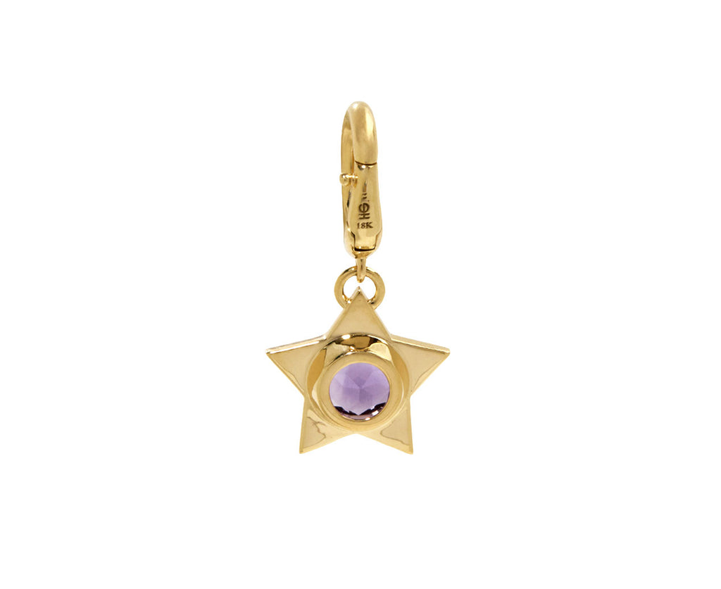 Amethyst Wish Upon a Star Charm Pendant ONLY