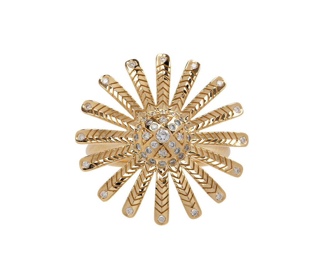 Diamond Mini Sunflower Ring