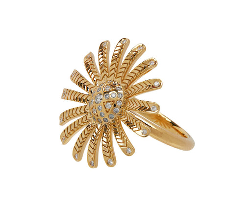 Diamond Mini Sunflower Ring