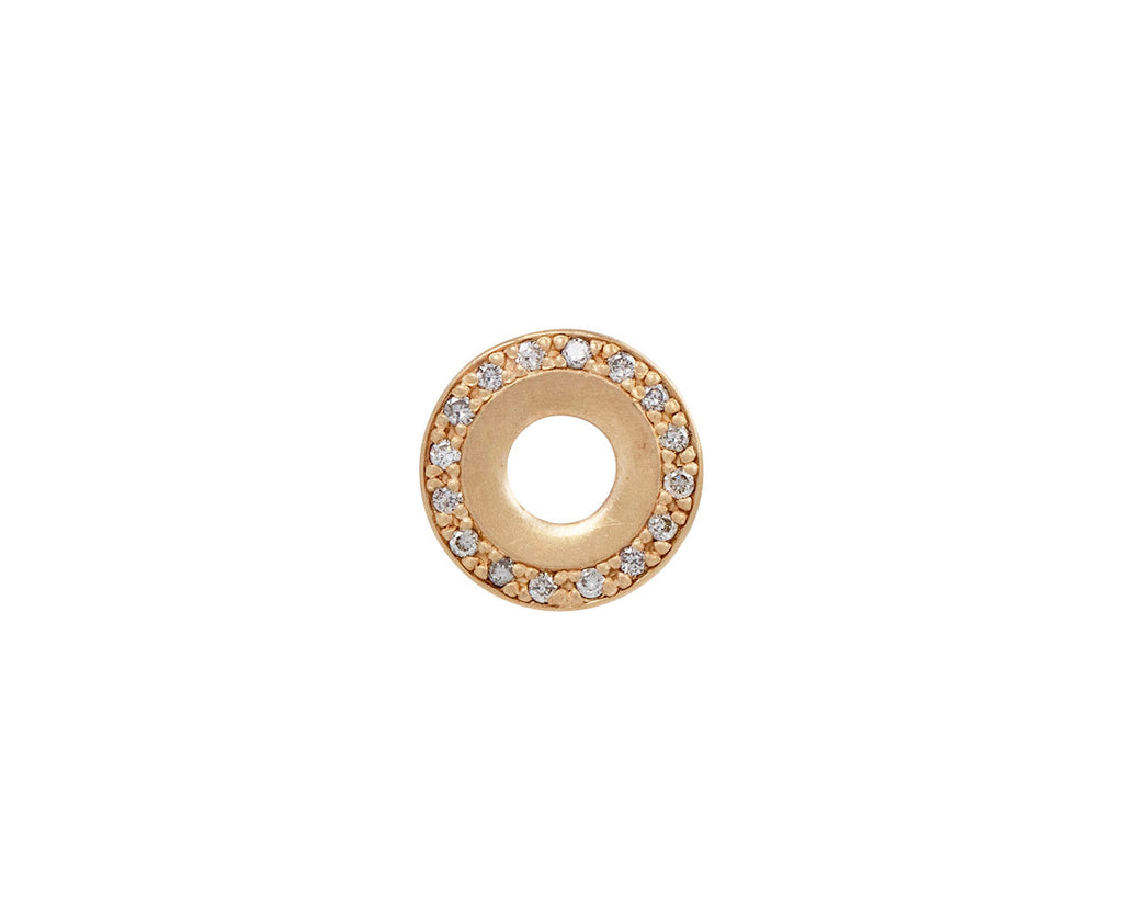 Hirotaka Gold Wheel of Fortune Diamond SINGLE Stud Earring
