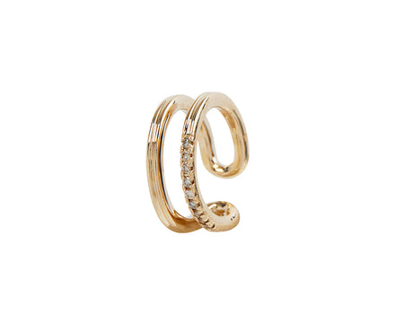 Hirotaka Gossamer Double Line Diamond Cuff