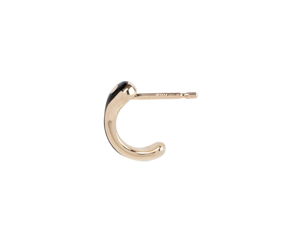 HirotakaBird of Paradise Half Hoop SINGLE Earring - Side View