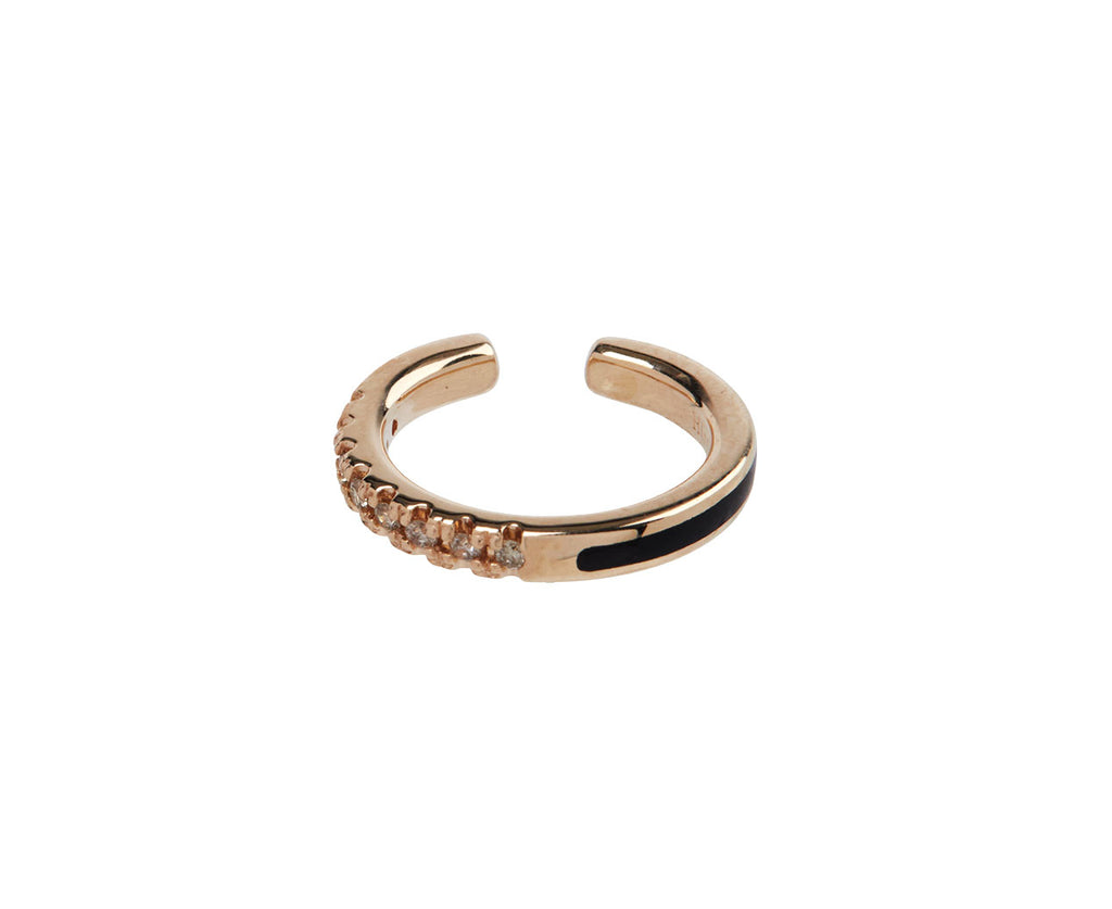 Hirotaka Bird of Paradise Diamond Ear Cuff - Closeup