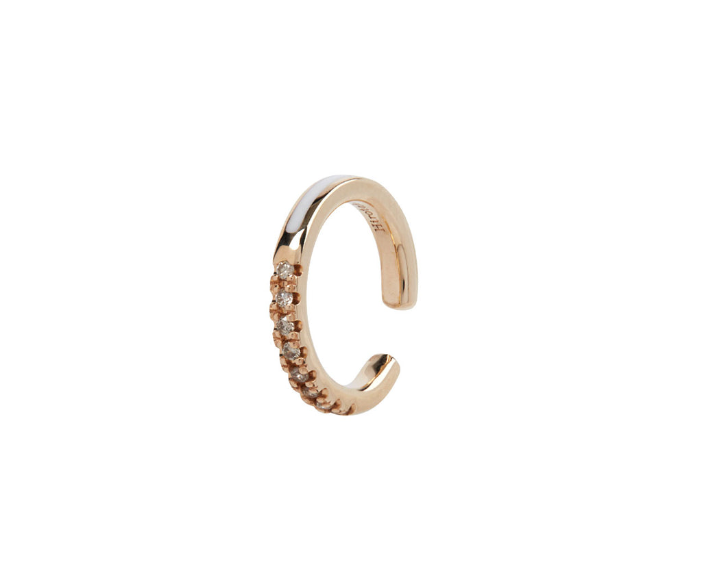 Hirotaka Bird of Paradise Diamond Ear Cuff - Closeup