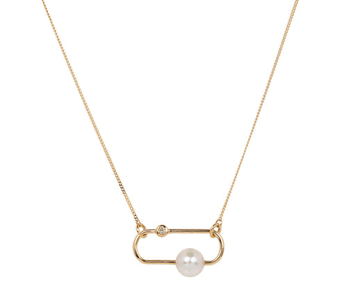 Hirotaka Miro Diamond Pearl Necklace