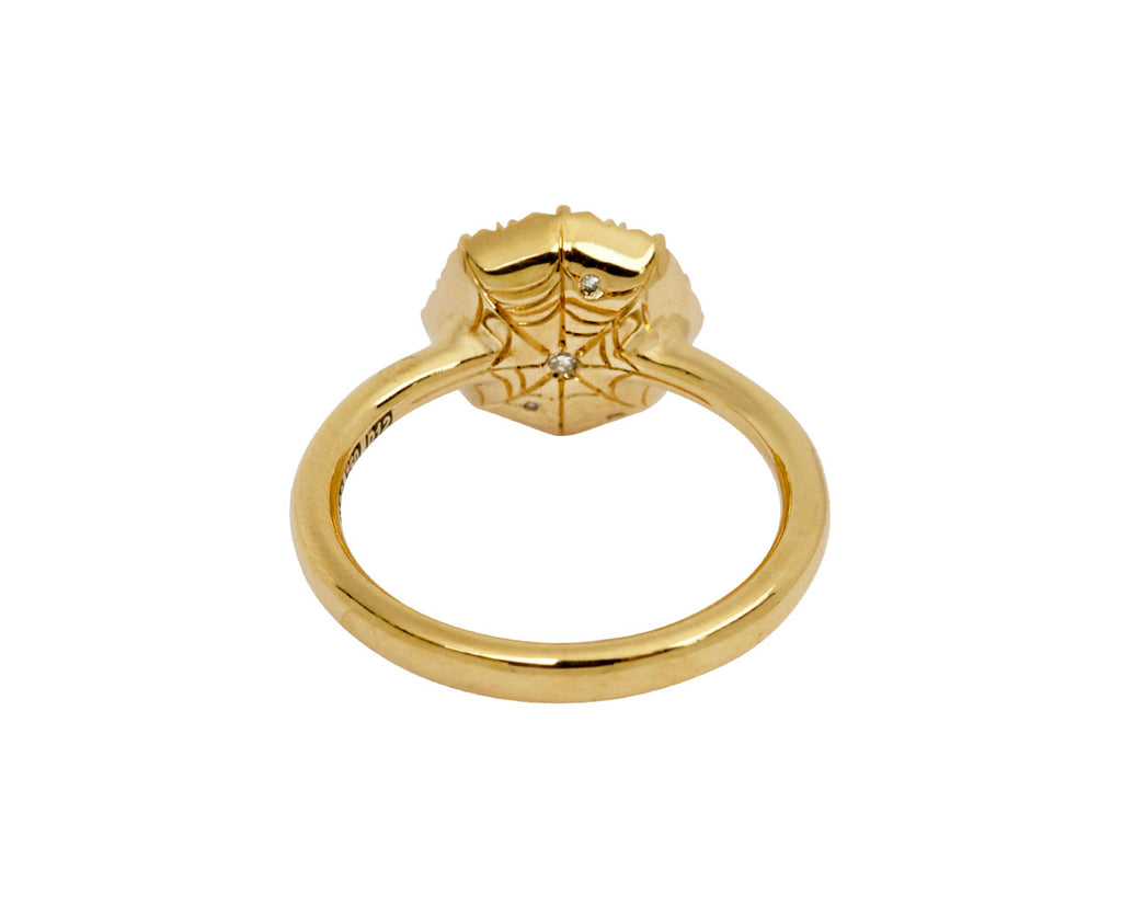 Pink and Citrus Sapphire Iris Ring