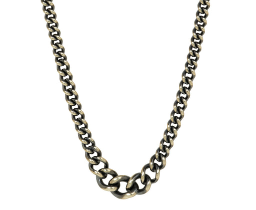 Tapered Silver Chain Necklace - TWISTonline 