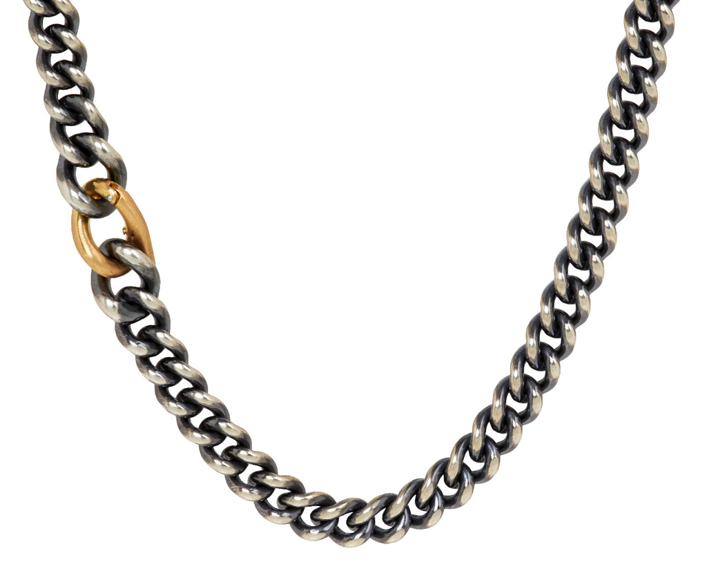 Tapered Silver Chain Necklace - TWISTonline 
