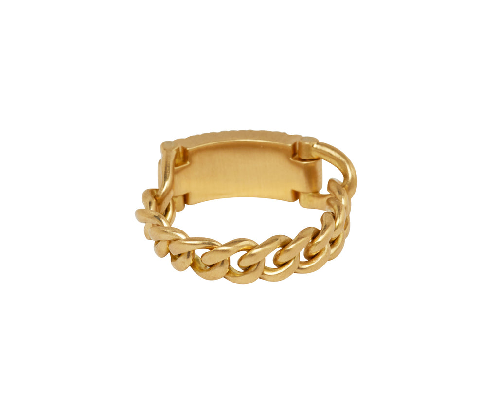 hum/ハム T bar ring Hum Diamond ID Bar Ring